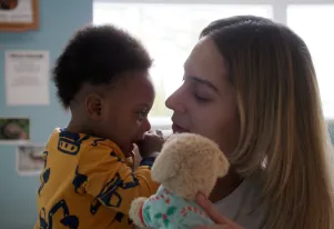 Baby and Teacher